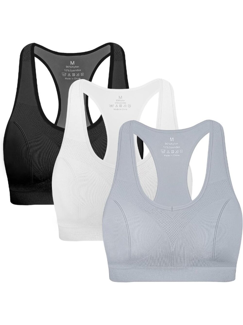 High Impact Racerback Sports Bra for Women - Gym Workout Activewear Essential